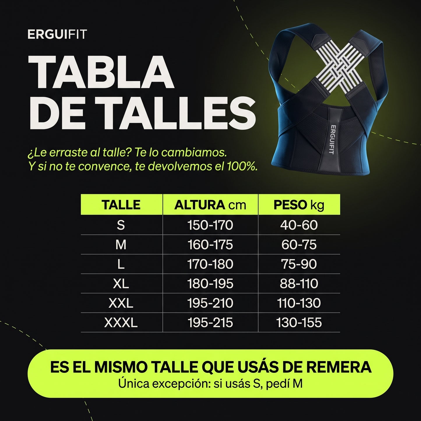 ERQUIFIT CORRECTOR POSTURAL